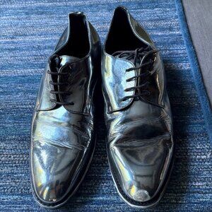 Saint Laurent  IT: 42 1/2 US: 9.5 - Adrien 25 Metallic Derby Shoes SEE PHOTOS
